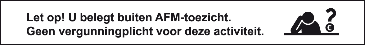 AFM: vrijstelling van vergunningplicht — exempt from AFM licensing requirement